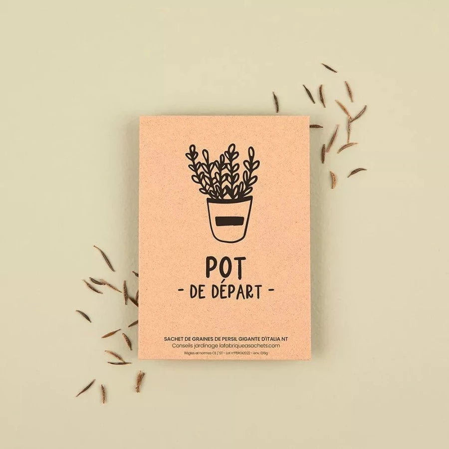 Sachet de graines pot de départ