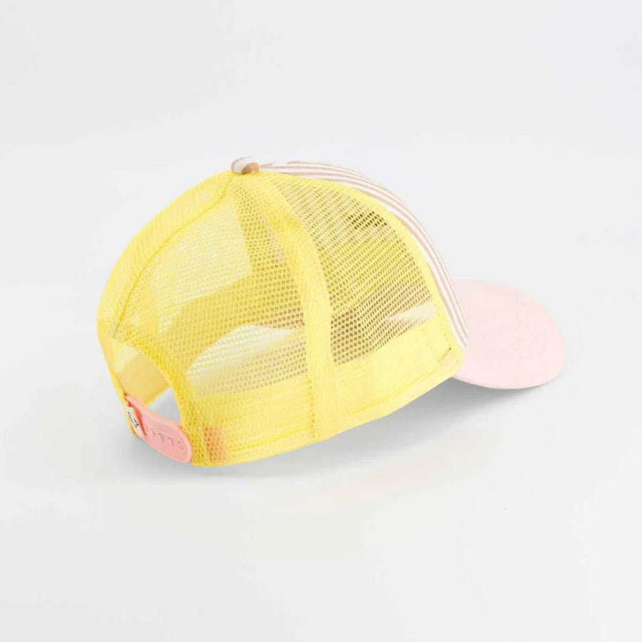 arrière filetde la casquette sunshine rayée chamaye pour adulte