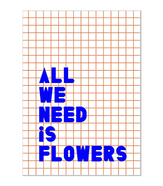 Carnet All we need is flowers  - Augustin