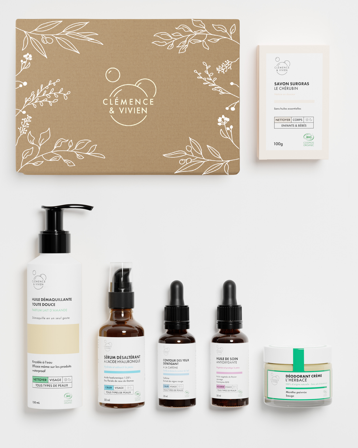 coffret cosmétique les essentiels de clémence et vivien