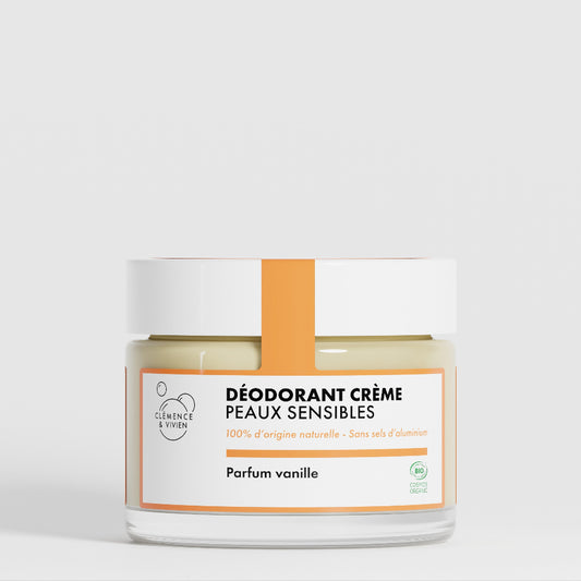 Déodorant Bio crème - Vanille (peau sensible) Clémence & Vivien packshot