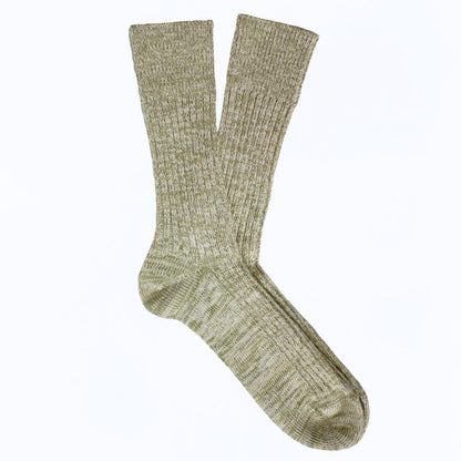 Chaussettes homme en coton épais chiné