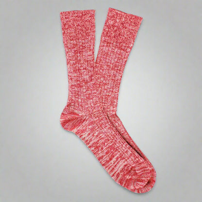 Chaussettes homme en coton épais chiné