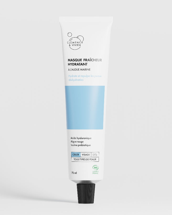 masque fraicheur hydratant repulpant à l'algue marine
