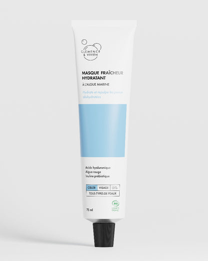 masque fraicheur hydratant repulpant à l'algue marine