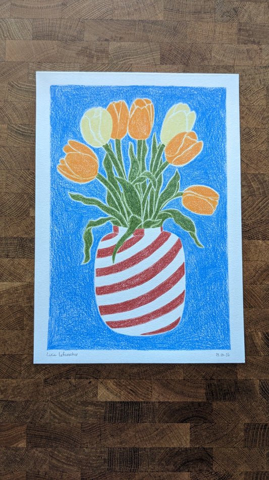 Carte/Affiche - Tulipes