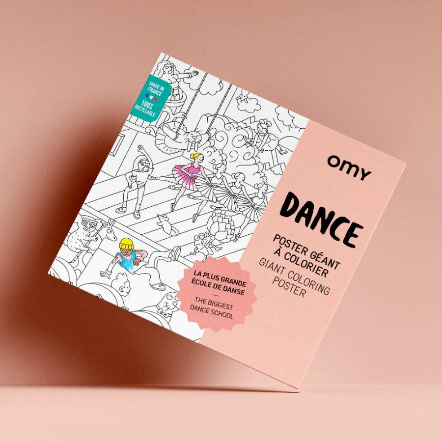 Poster géant à colorier Dance