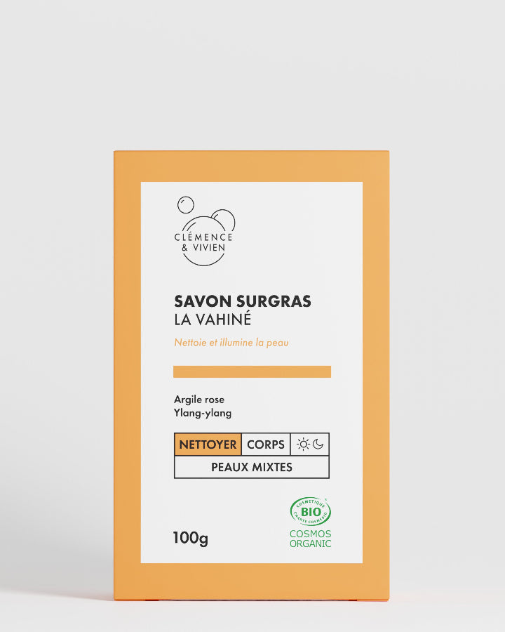 Savon Bio saponifié à froid Le Vahiné Clémence & Vivien packaging