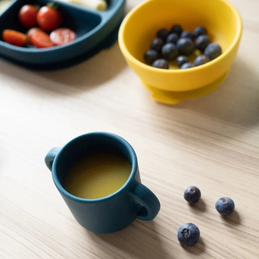 Set de 2 Tasses d´apprentissage en silicone - Blue Abyss / Lagoon - EKOBO