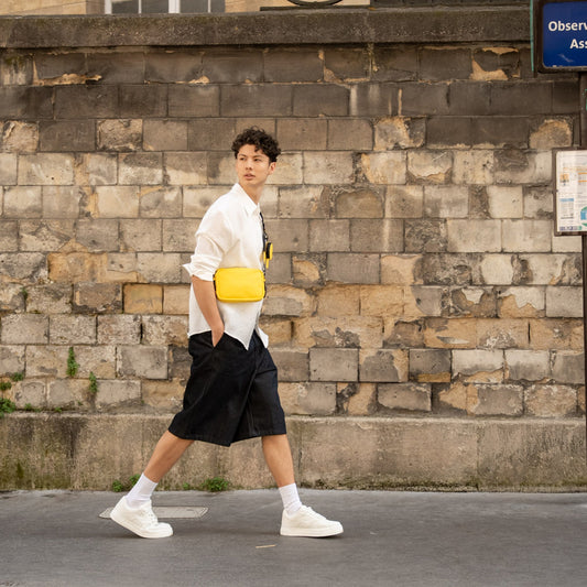 sacoche impermeable jaune joomi