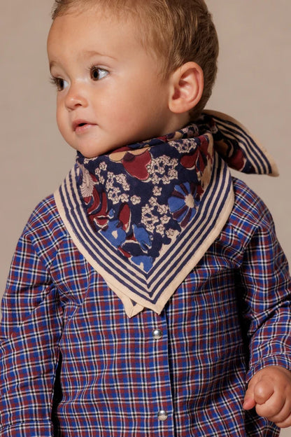 Foulard - September Indigo porté