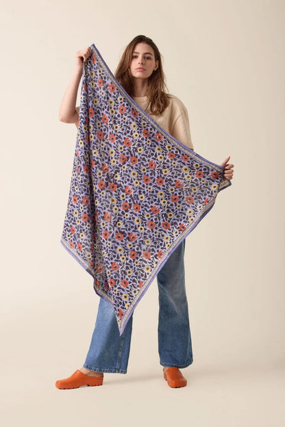 Foulard - Coeur Iris grand format apaches