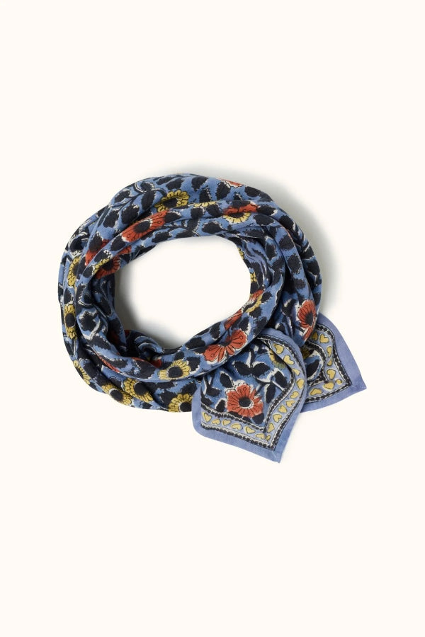 Foulard - Coeur Iris grand format