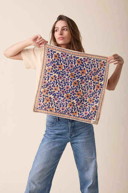 Foulard - Coeur Bleu royal apaches