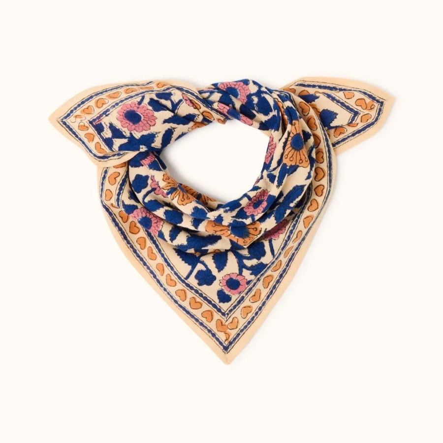 Foulard - Coeur Bleu royal