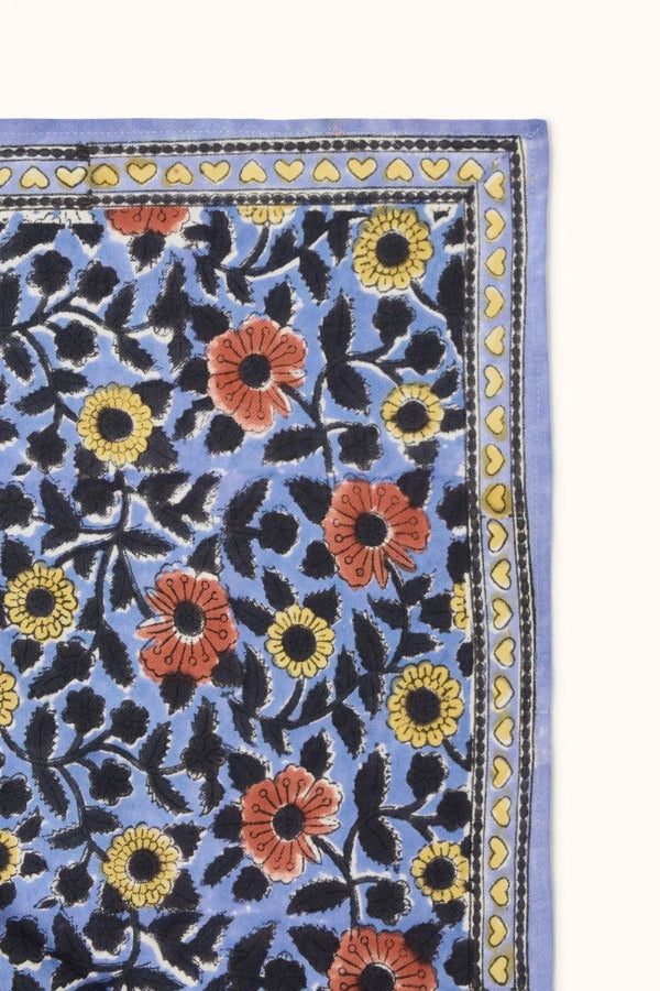 Foulard - Coeur Iris détail