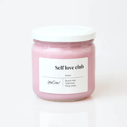 Self love - Bougie quartz rose "amour"