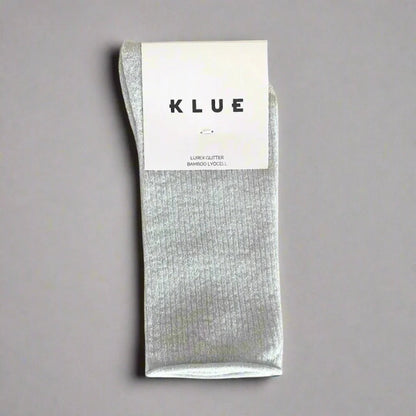 chaussettes pailletées blanches