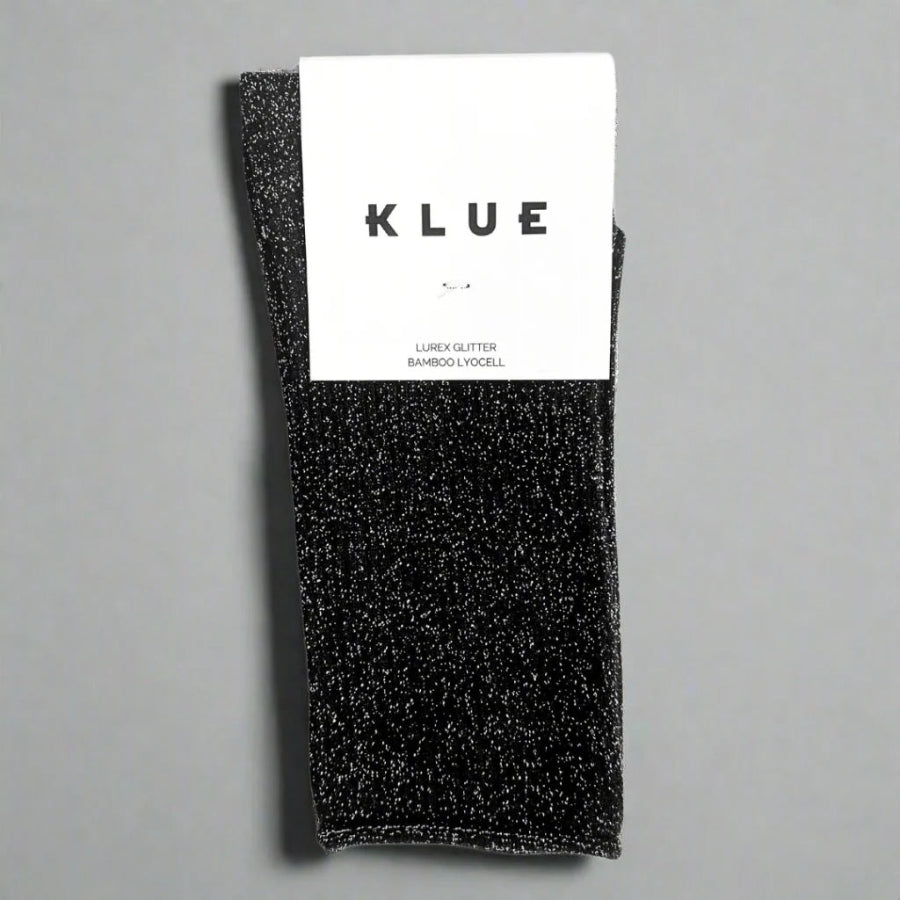 chaussettes pailletées noir