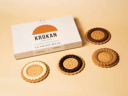 coffret de 4 biscuits au chocolat célébrer