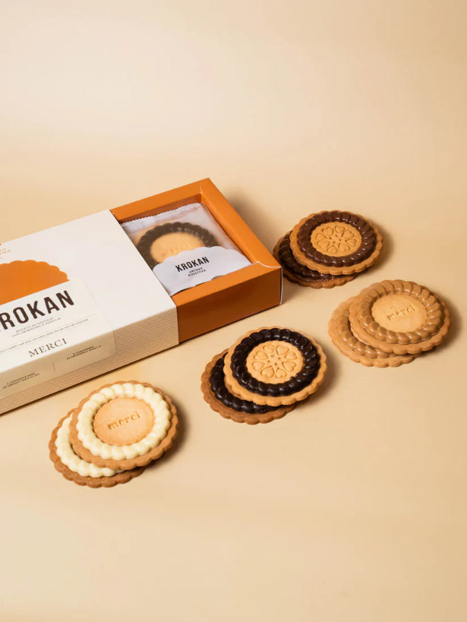 coffret de 8 biscuits au chocolat merci