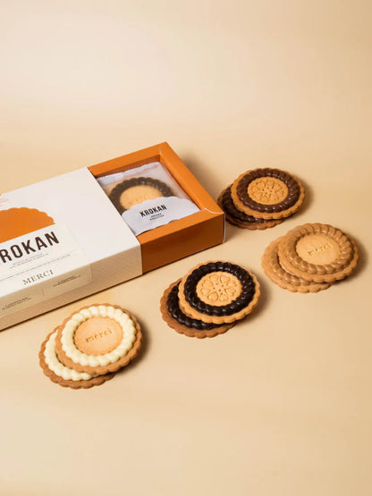 coffret de 8 biscuits au chocolat merci