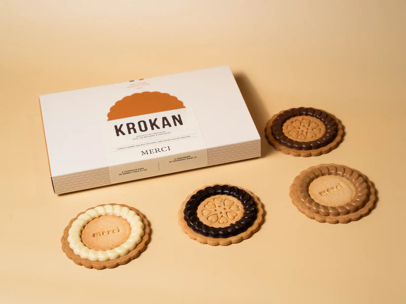 coffret de 4 biscuits au chocolat merci