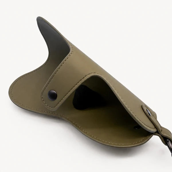 étui lunettes vert kaki