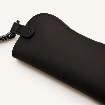 pochette à lunettes noire jomi