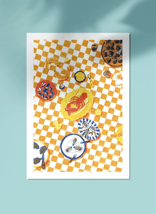 Carte/Affiche - Fruits de mer