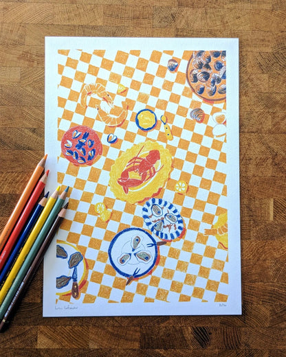 Carte/Affiche - Fruits de mer