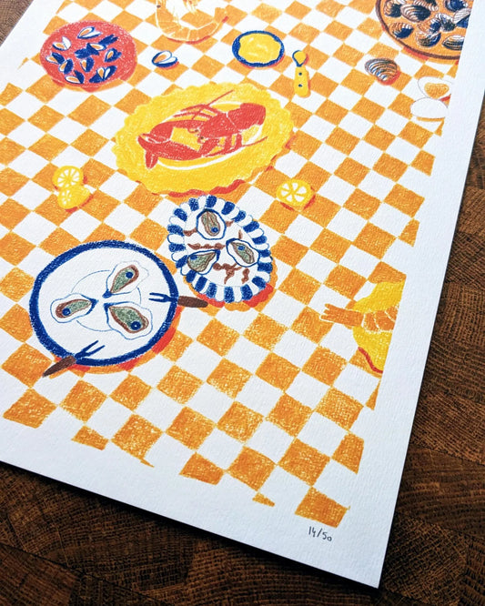 Carte/Affiche - Fruits de mer
