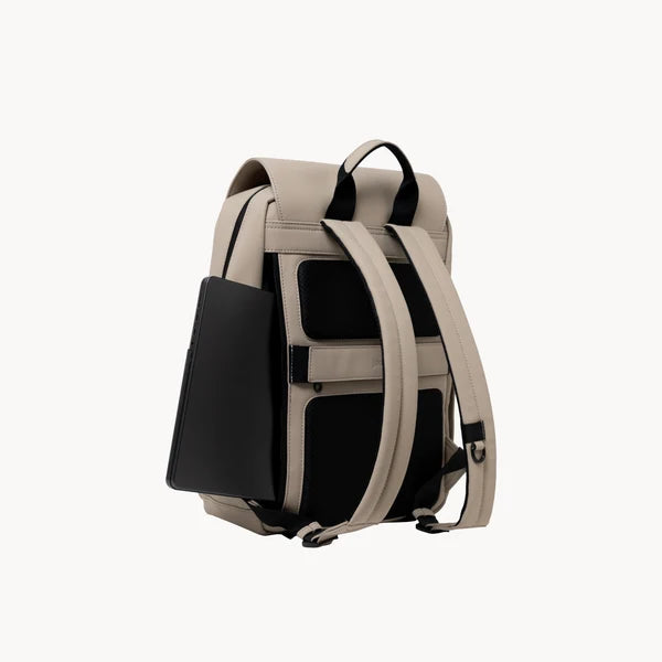 sac à dos imperméable couleur sable pour ordinateur portabel