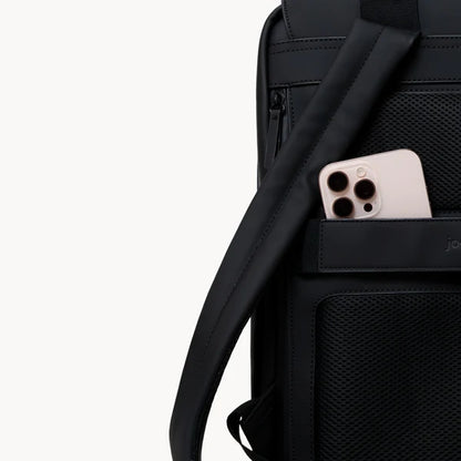 Sac à dos imperméable noir détail zoom