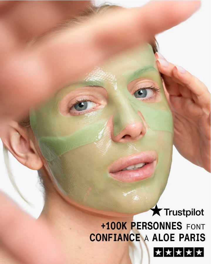 masque visage hydrogel hydratant aloe paris