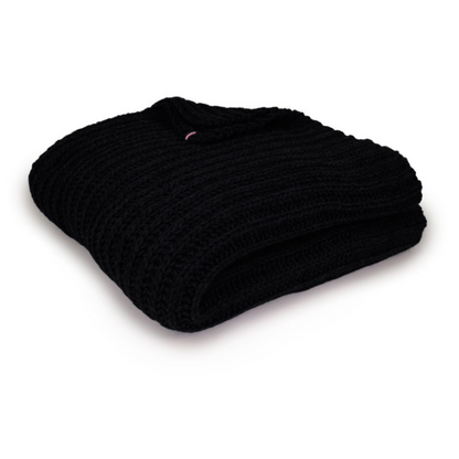 plaid noir maison bonnefoy