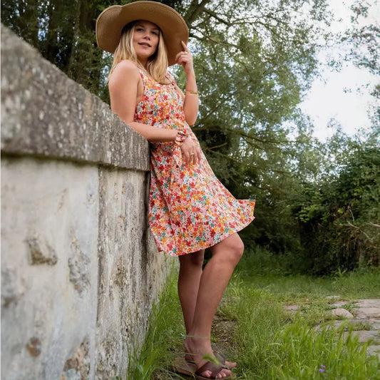 Robe imprimée fleurie Capri fiorellini sevenlie