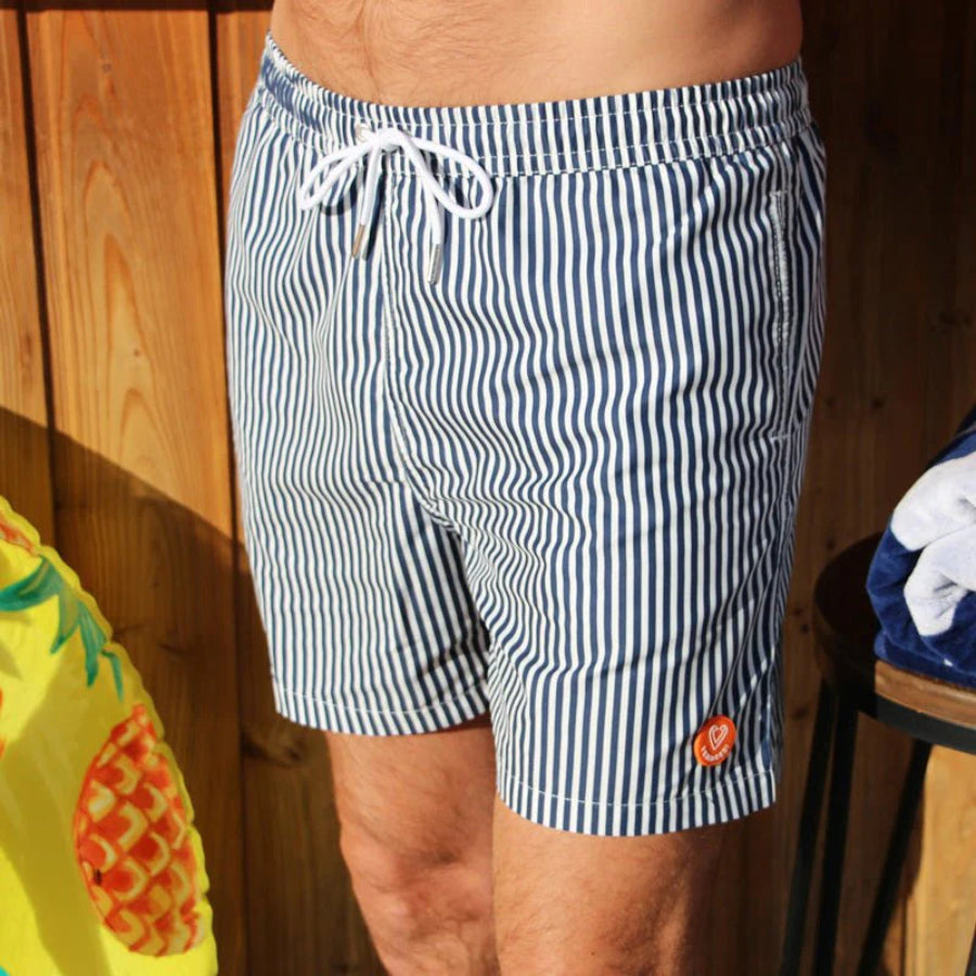 short de bain l'immergé rayé vendredi swimwear