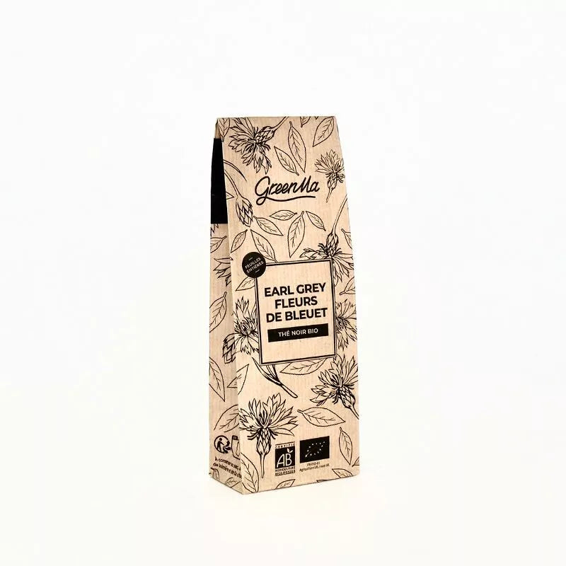 Thé noir bio Earl Grey, fleurs de bleuet GreenMa