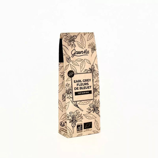 Thé noir bio Earl Grey, fleurs de bleuet GreenMa