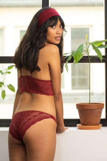Bustier dawa grenat. Olly lingerie