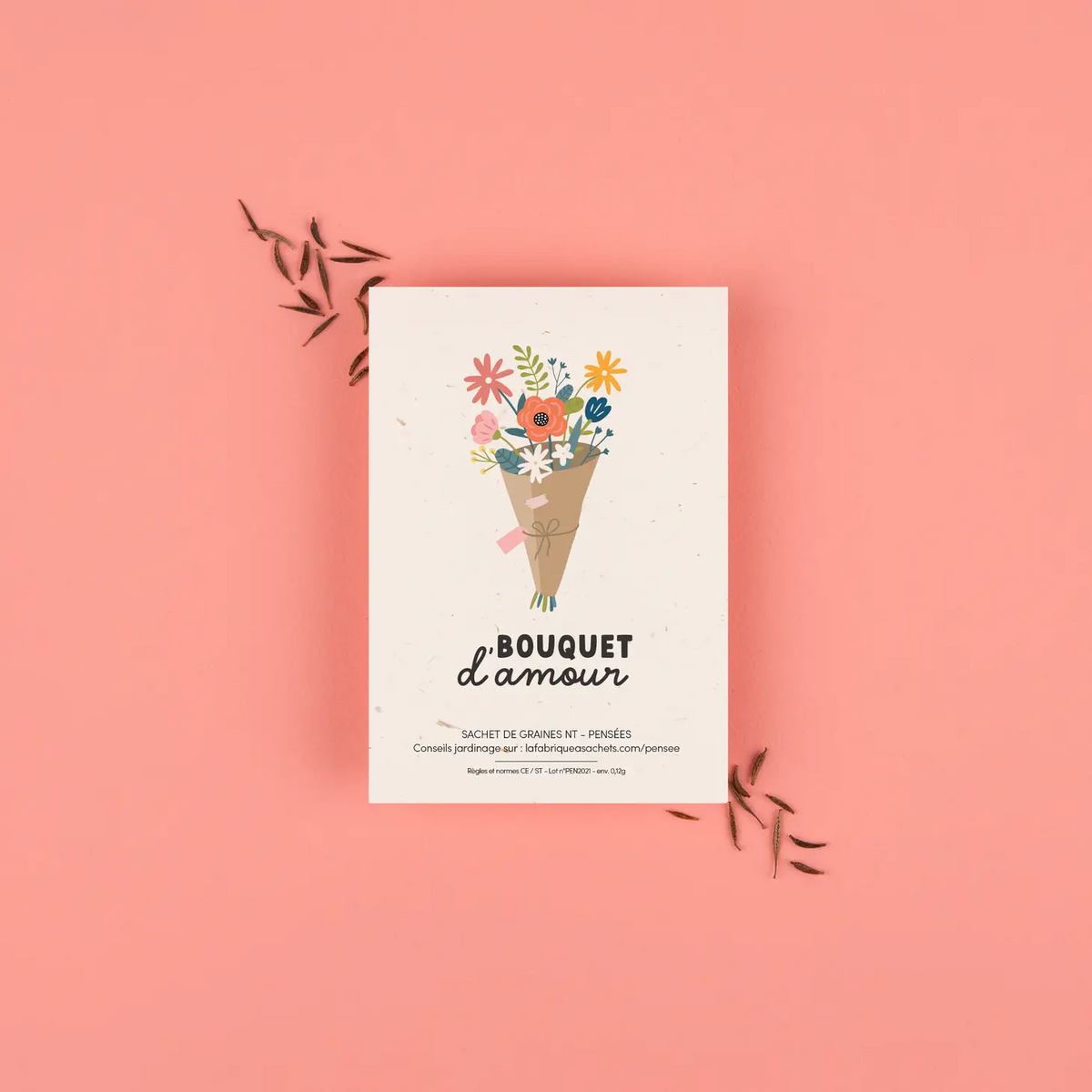 Sachet de graines - Bouquet d'amour