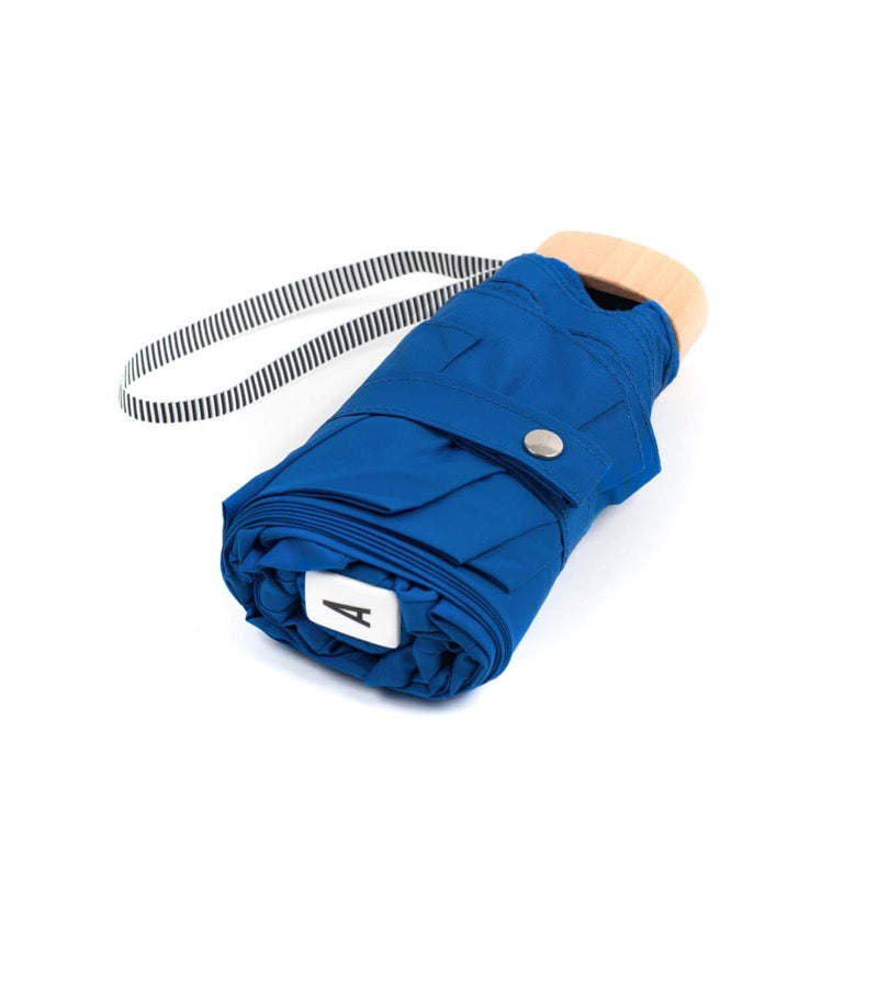 micro parapluie format poche Anatole Paris. Couleur bleu roi